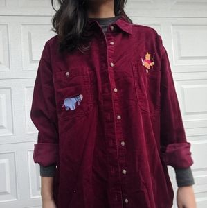 Corduroy Winnie the Pooh Button Up